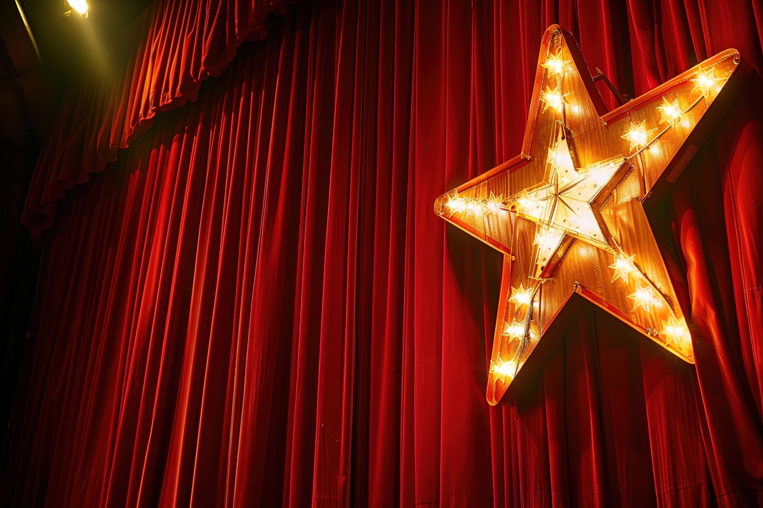 illuminated-star-red-stage-curtains-symbol-performance SMALL